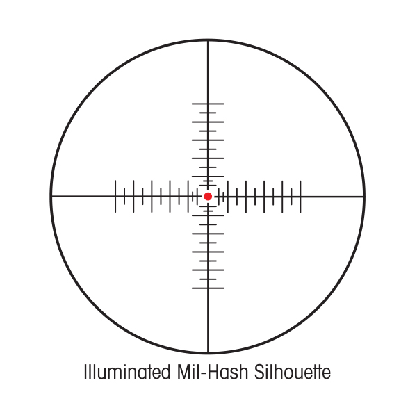 Sightron SIII 10-50x60 LR IR SIL w/MRAD Rifle Scope Reticle