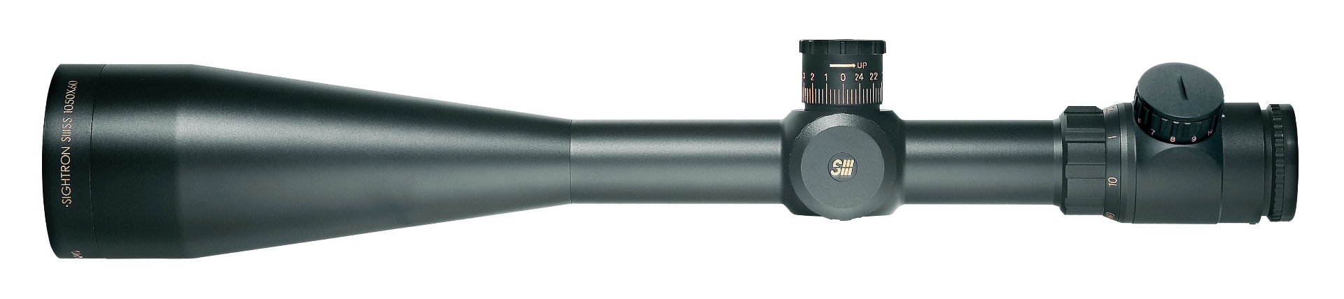 Sightron SIII 10-50x60 LR IR SIL w/MRAD Rifle Scope