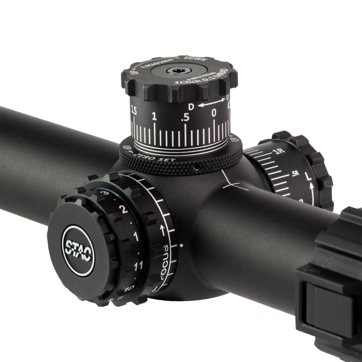 Sightron S-TAC 3-16x42 FFP Illuminated MOA-5 1/4 MOA Zero Stop Rifle Scope 