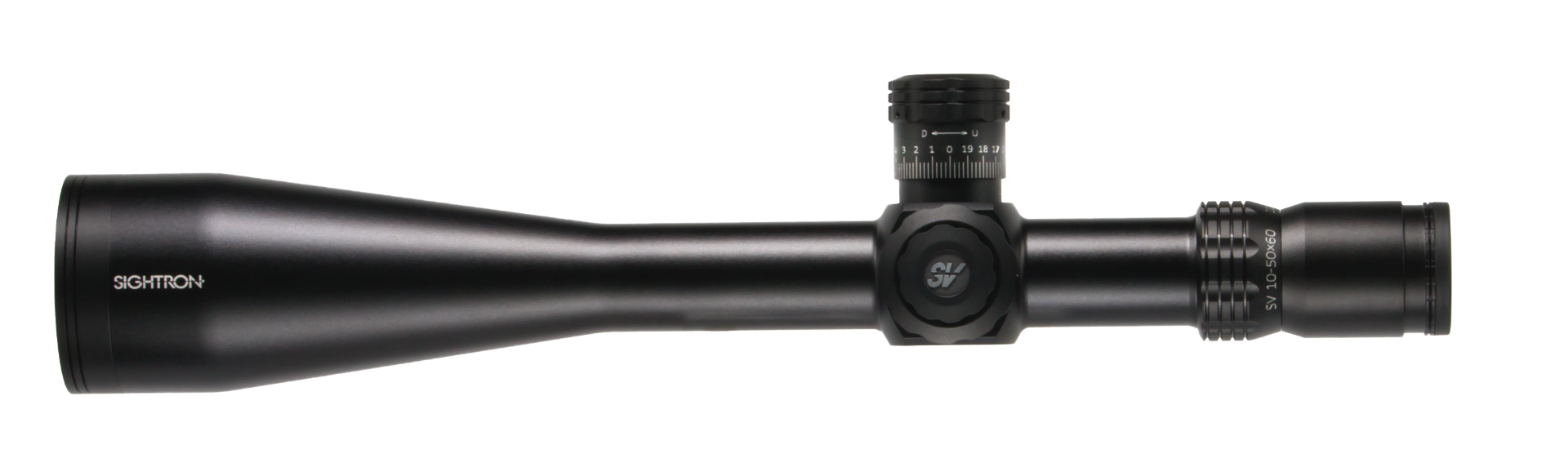 Sightron SV 10-50X60 SFP MOA 34mm Non IR Rifle Scope