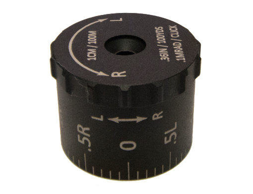 Sightron Tactical Windage Turret .1 MRAD Click for SIII 8-32x56 LRMDCM or 6-24x50 LRFFPMRAD