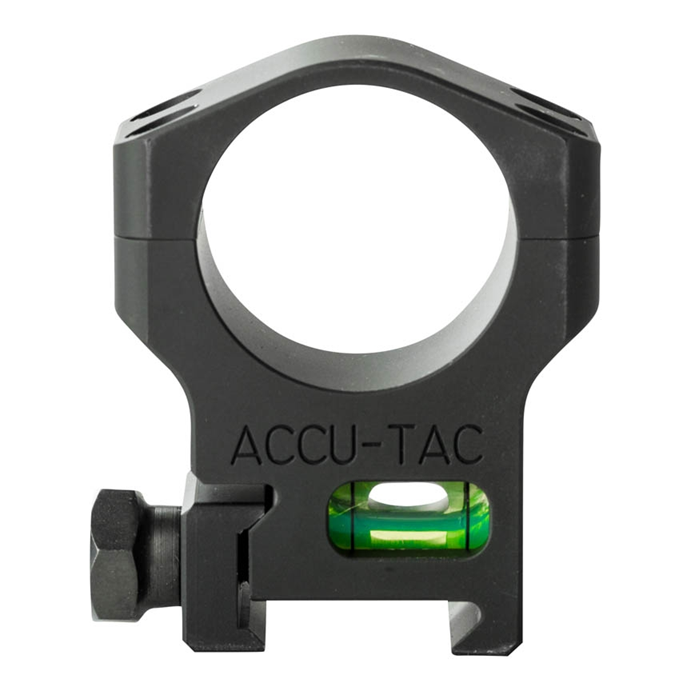 Accu-Tac 34mm Scope Rings with Bubble Level - High