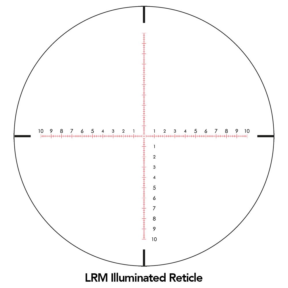 Sightron SVIII ED 5-40x56 FFP Zero Stop 0.1 Mrad Illuminated LRM Rifle Scope