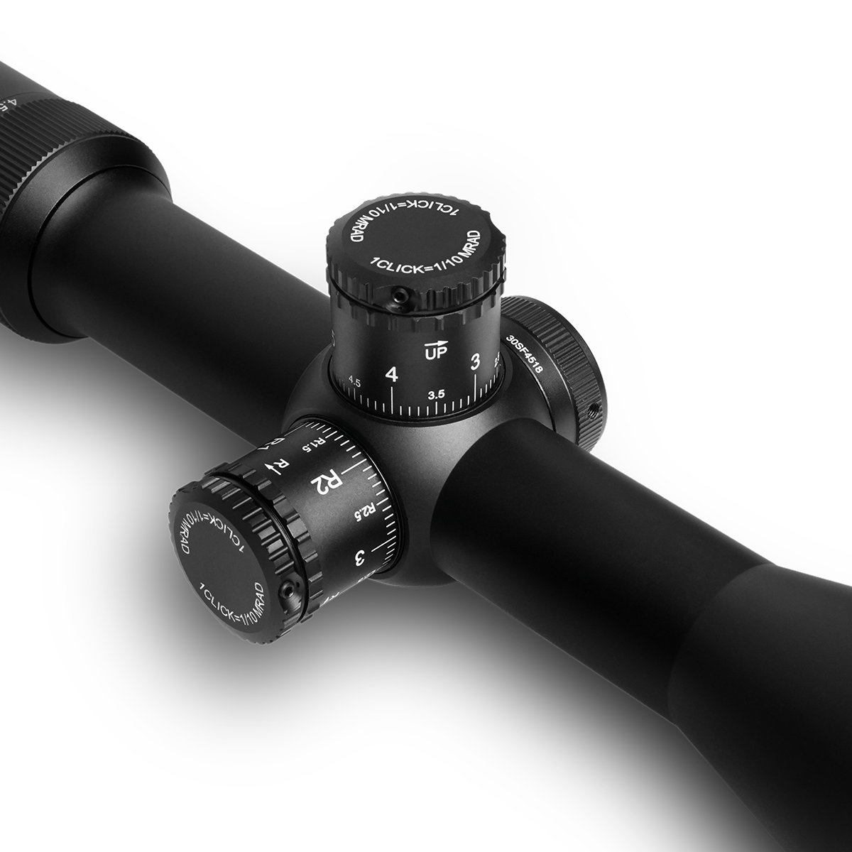 Wulf Hurricane Lite 4.5-18x50 SFP Non Illuminated Half Mildot SF (30mm) Tactical 0.1 MRAD Rifle Scope w/ Weaver Rings