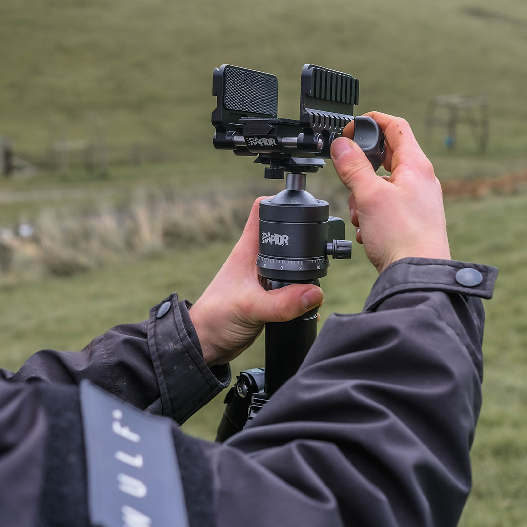 WULF RAPTOR Carbon Fibre Tripod Shooting System w/ Ball Head, Gun Clamp and Arca Adapter Kit